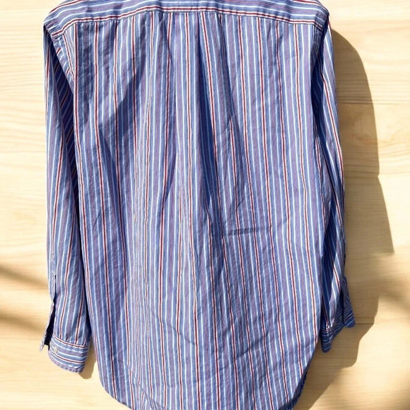 Ralph Lauren Blue Red and White Casual Button Down Shirt, 15.5, 32/33 - Picture 2 of 7